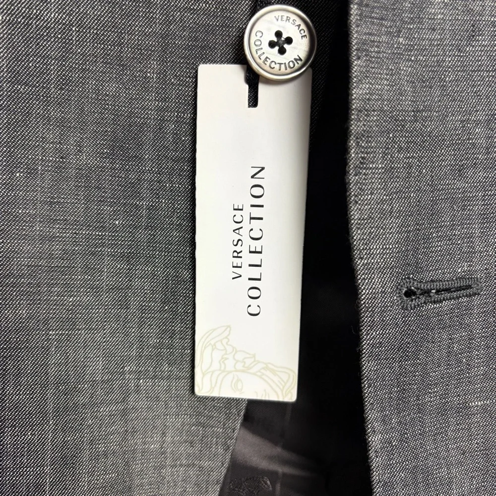 Versace Collection Linen Wool Blazer Sz 54 US 44 Gianni Versace NWT Old Money